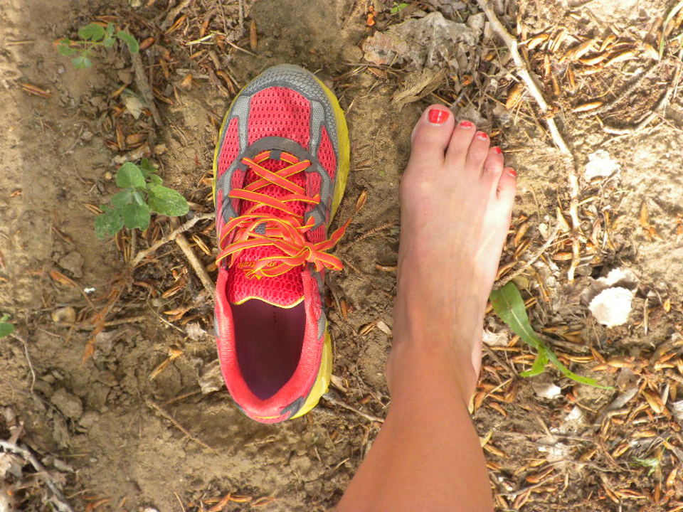 Montrail Bajada shoe and foot picture