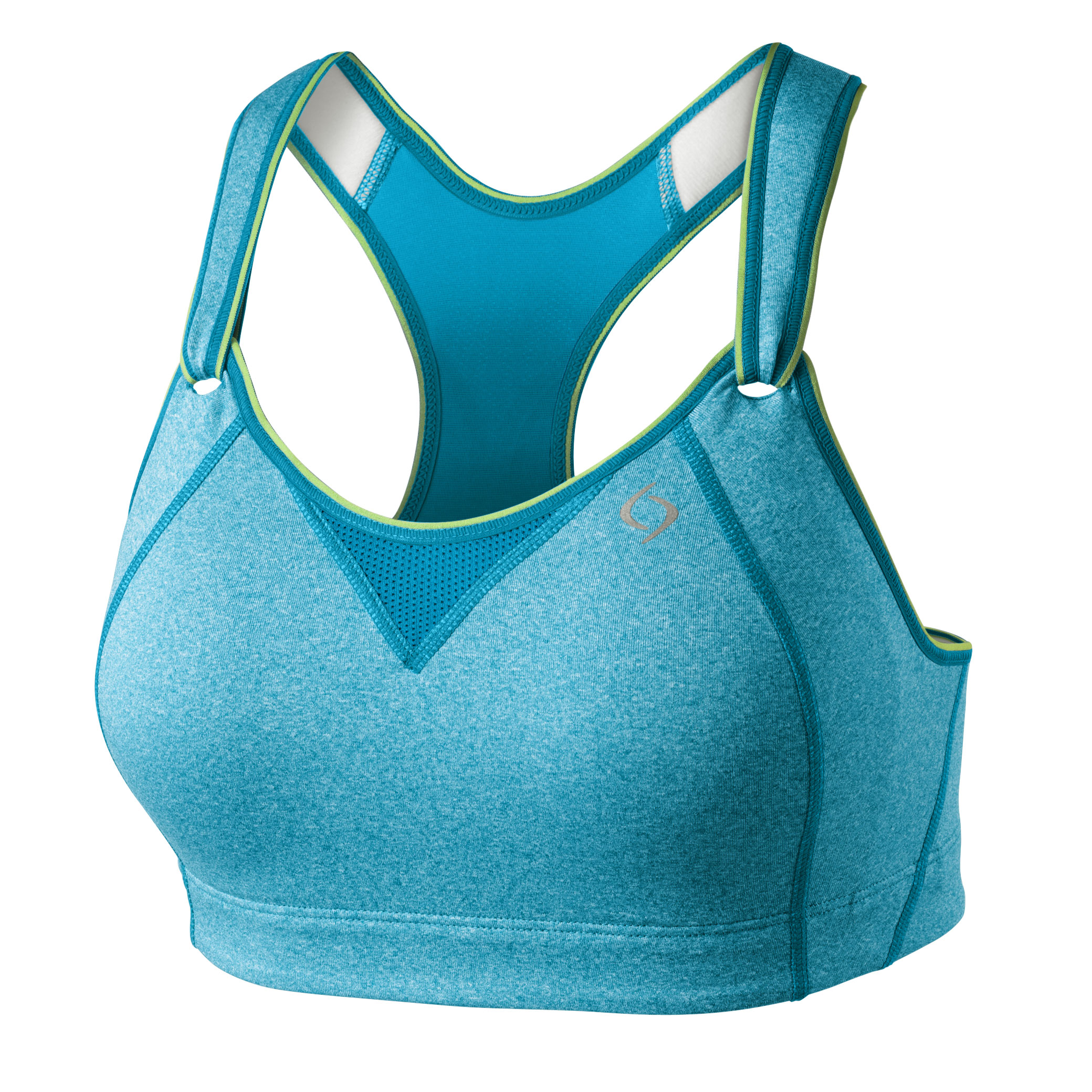 ex M&S GOOD MOVE EXTRA HIGH IMPACT ZIP FRONT SPORTS Bra SOFT TURQUOISE Size  38GG