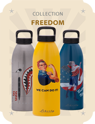 Liberty Bottleworks Mama Bear Aluminum Water Bottle 24oz Made in USA Pure Gray Sport Cap Liberty Bottle Works 24104451SPGRY