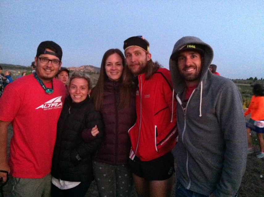 Best crew ever… I couldn't do it without them. (Friends Eric and Ashlyn, amazing wife Caitlin, Me and pacer Bob)