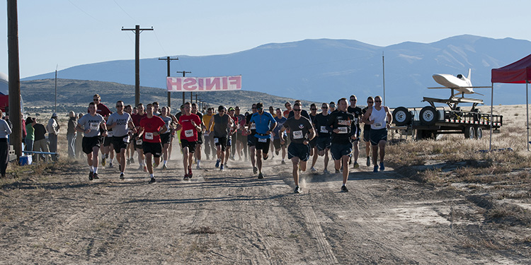 Second annual Dugway Isolation Run on Oct. 4, 2014 at U.S. Army Dugway Proving Ground, Utah. Open to the public, 64 runners participated in 10K, 20K, 30K and 50K events over and around Little Granite Peak (locally known as 5 Mile Hill). U.S. Army photo by Al Vogel, Dugway Public Affairs.