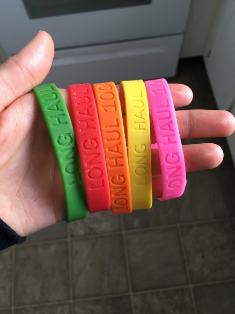 The lap bracelets in the order I picked them up.